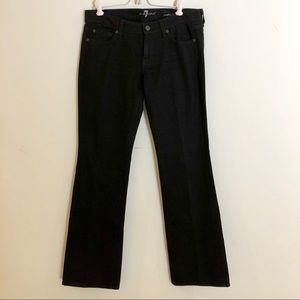 7 for all Mankind bootcut black jeans 29